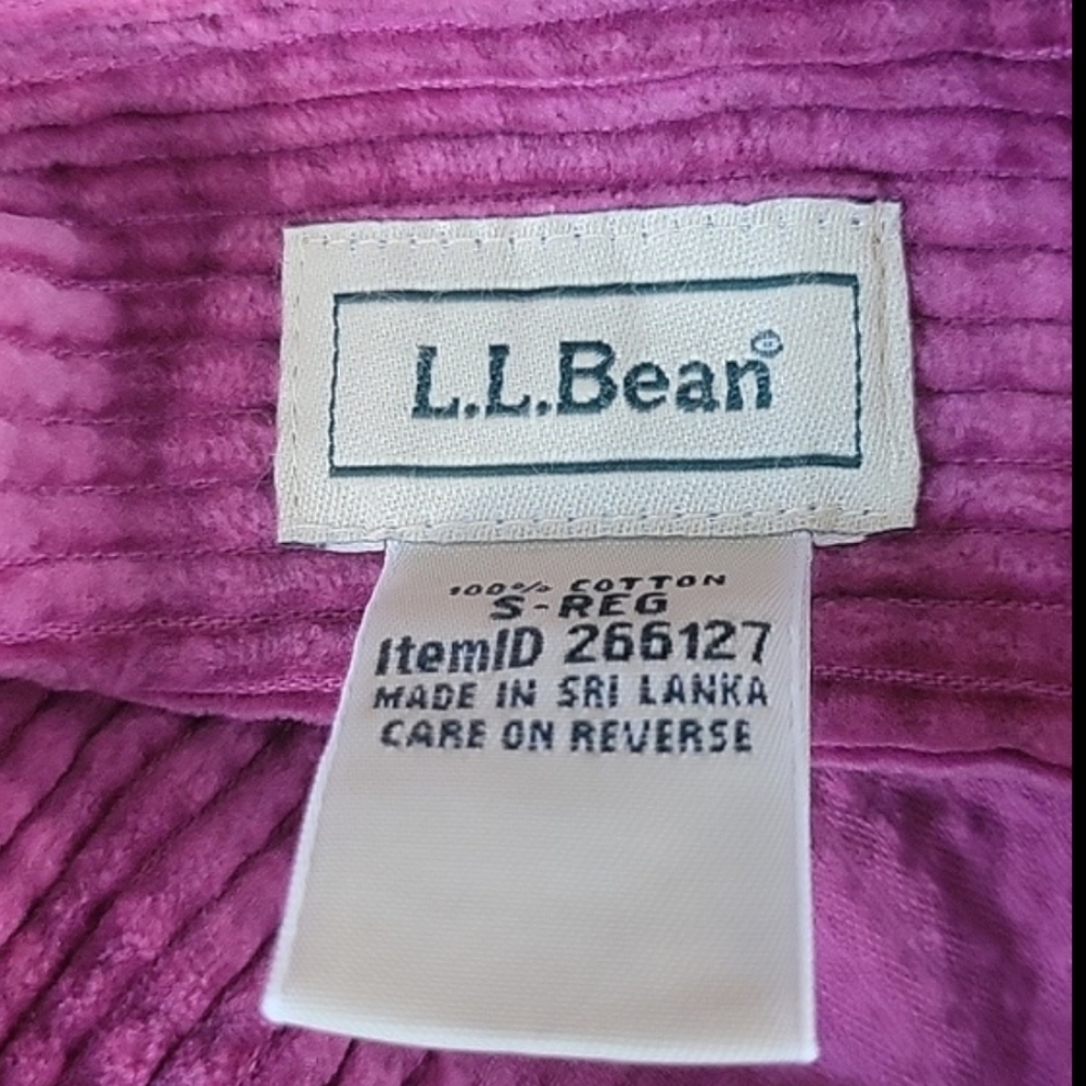 L.L. Bean Purple Corduroy Shacket - Picture 10 of 10